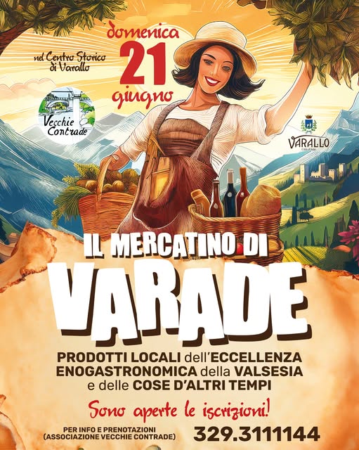 Mercatino di Varade (Varallo Sesia VC) – domenica 21 giugno 2026